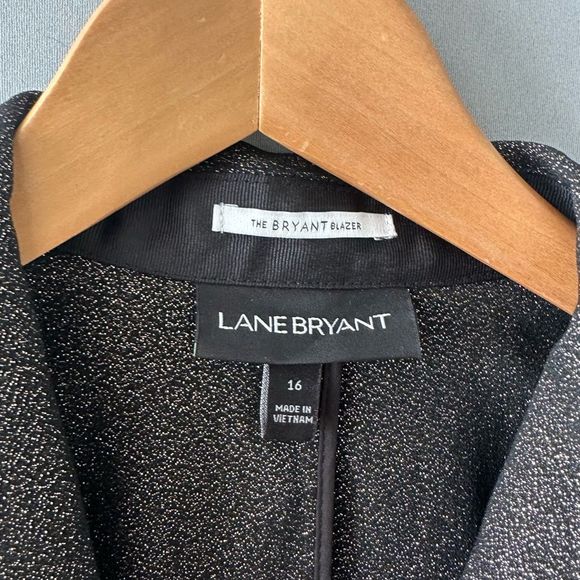 Lane Bryant Blazer Women Size 16 Metallic - Picture 5 of 5